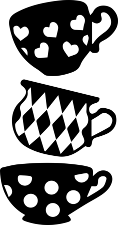 Alice Wonderland 51 Stencil Svg Design File, Free Vectors File